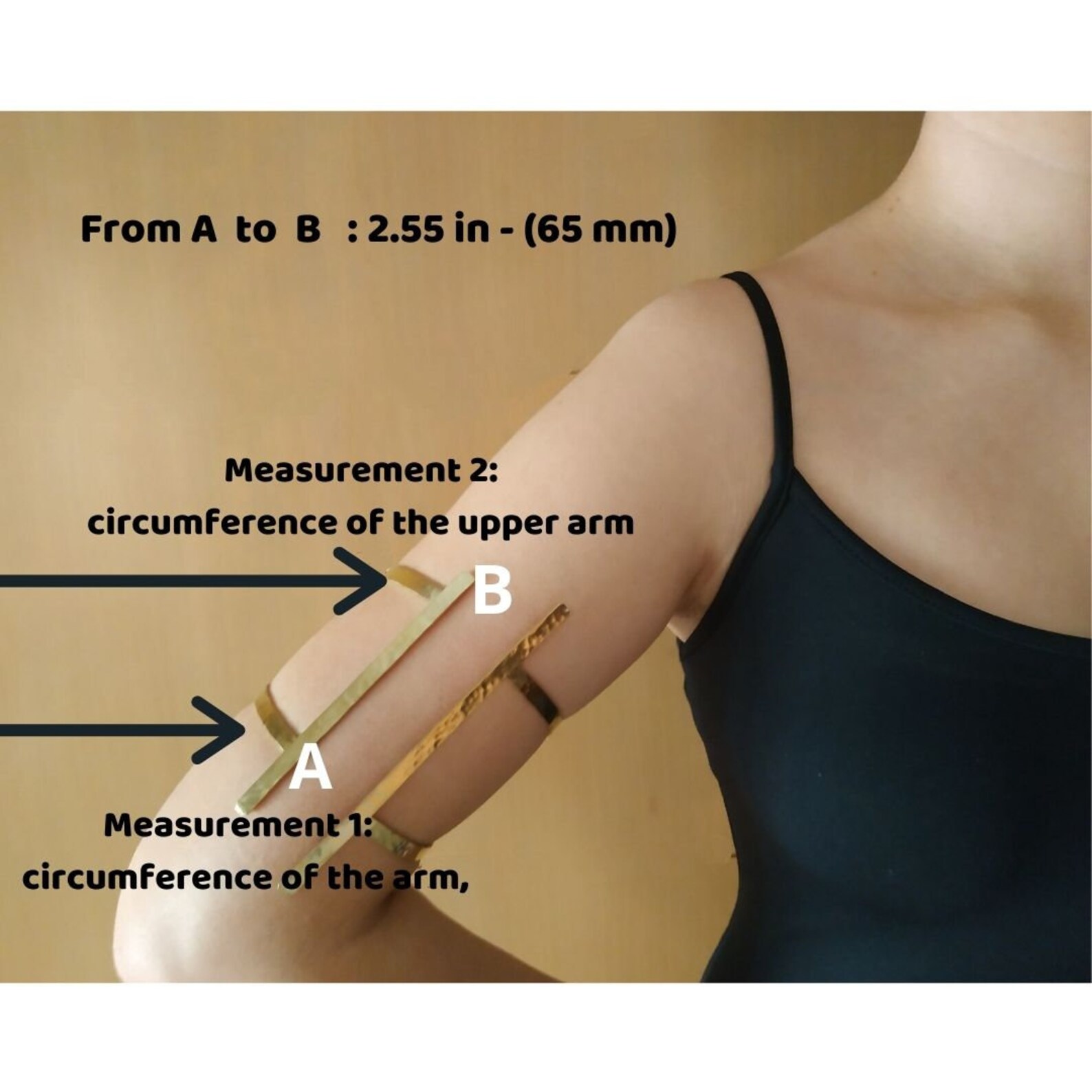 Extra Large Upper Arm Cuff Bracelet Asymmetric Wide Long Etsy