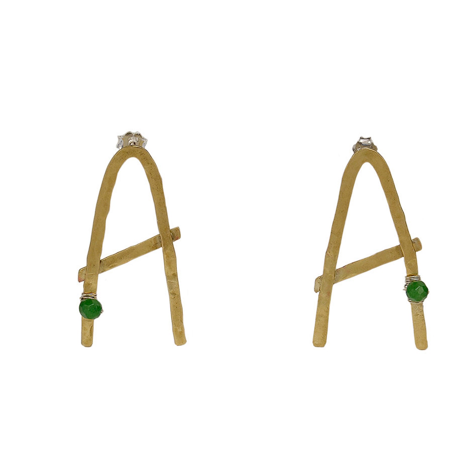 Large Initial Alphabet Stud Earrings Personalized Big Letter Etsy