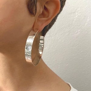Pendientes de aro criollo de 2 y medio, pendientes chuby de plata de ley 925, pendientes tribales atrevidos