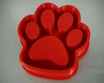 Small paw print cookie cutter