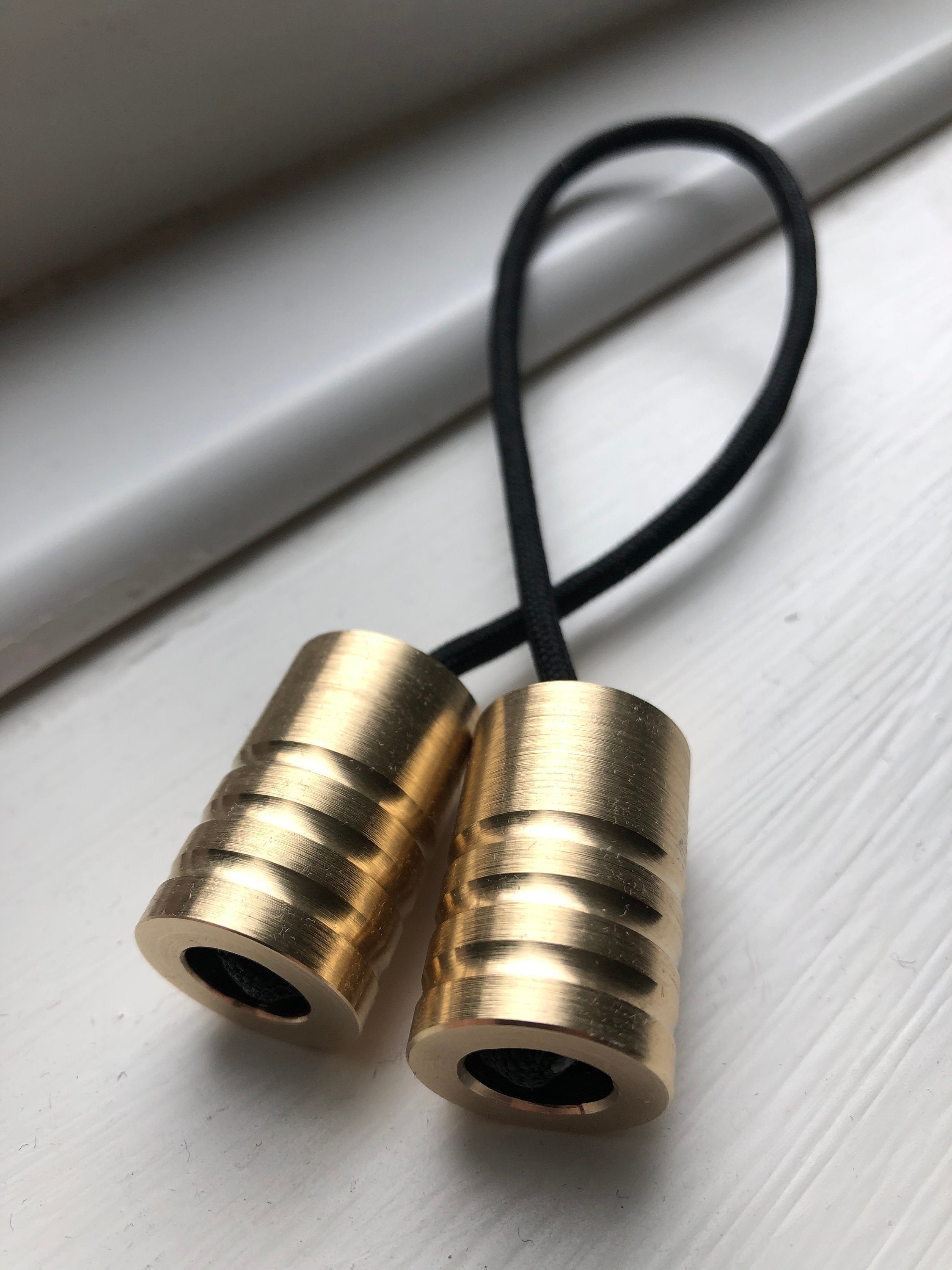 Solid Brass Begleri Beads Heavyweight Hand Made Skill Toy 