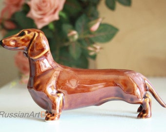 plastic dachshund figurine