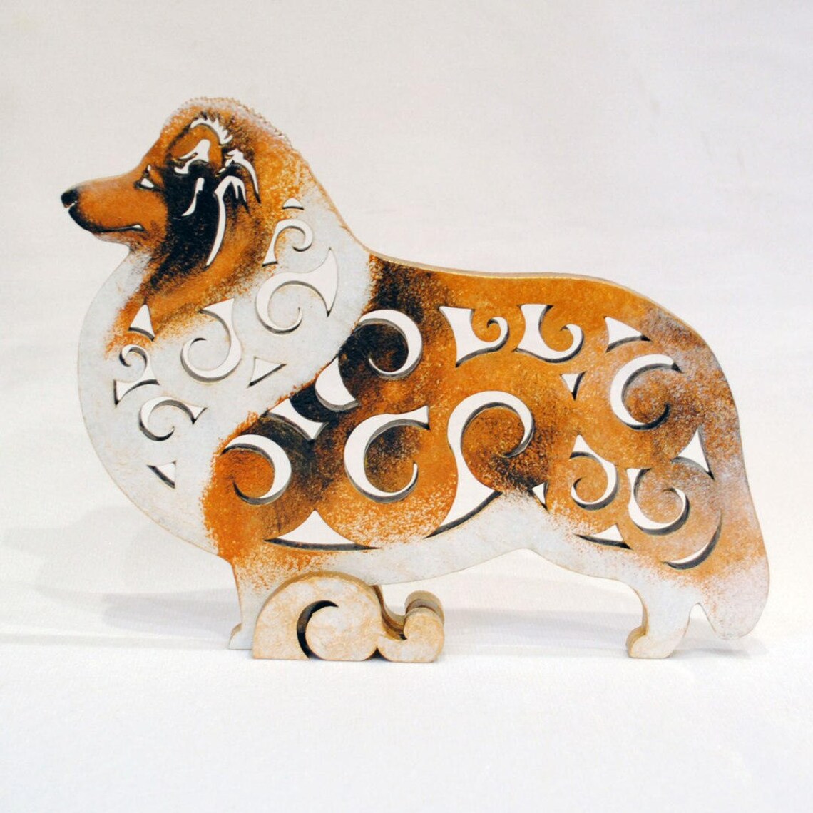 Statuette Sheltie Shetland Sheepdog dog figurine made of Etsy