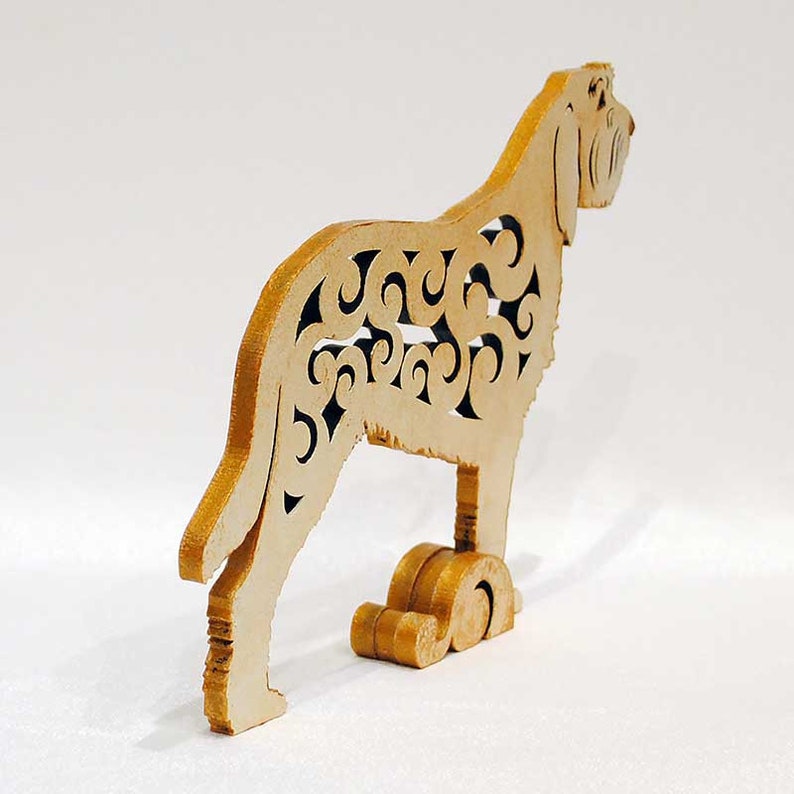 Spinone Italiano figurine statue made of wood MDF Etsy