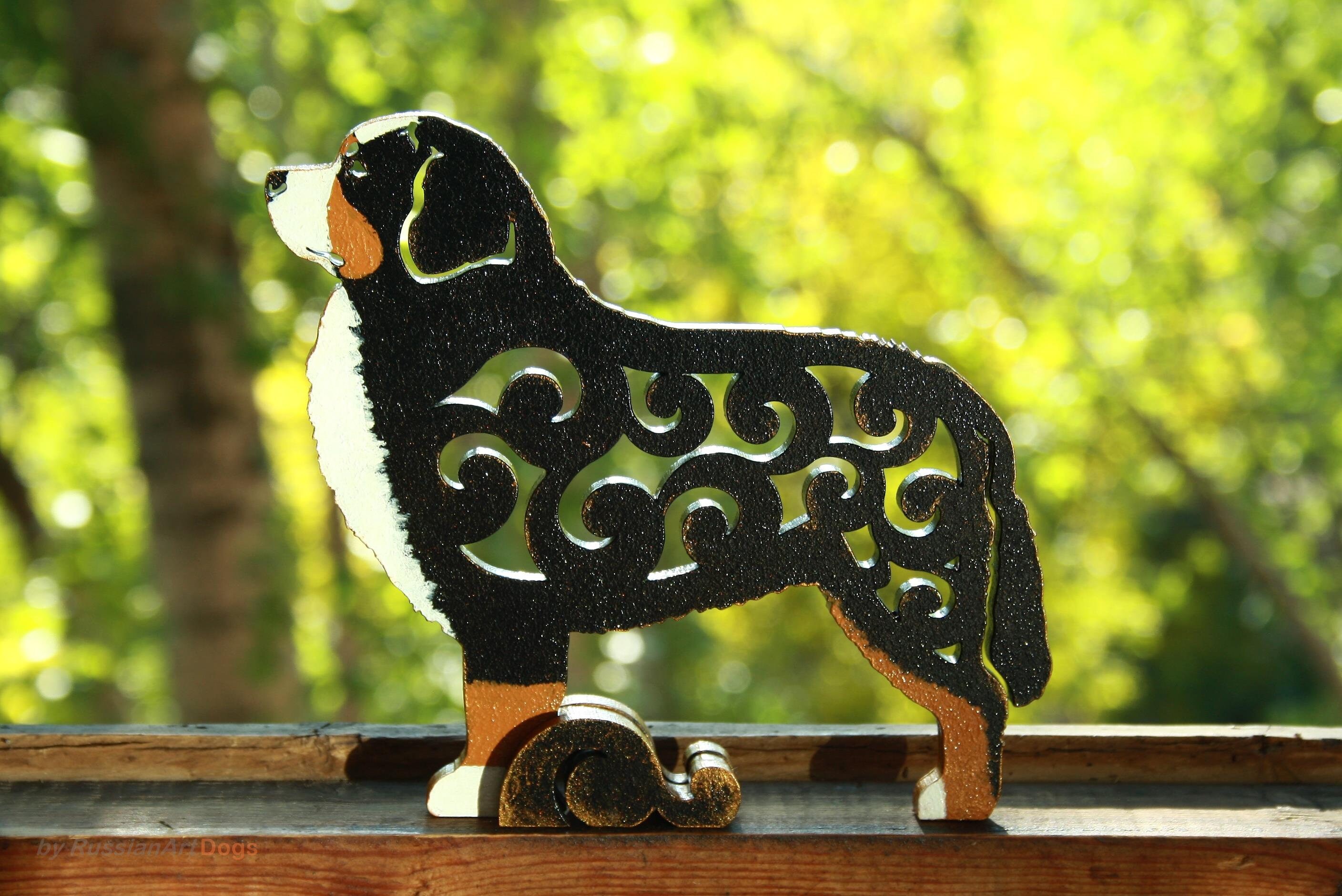 bernese mountain dog statue