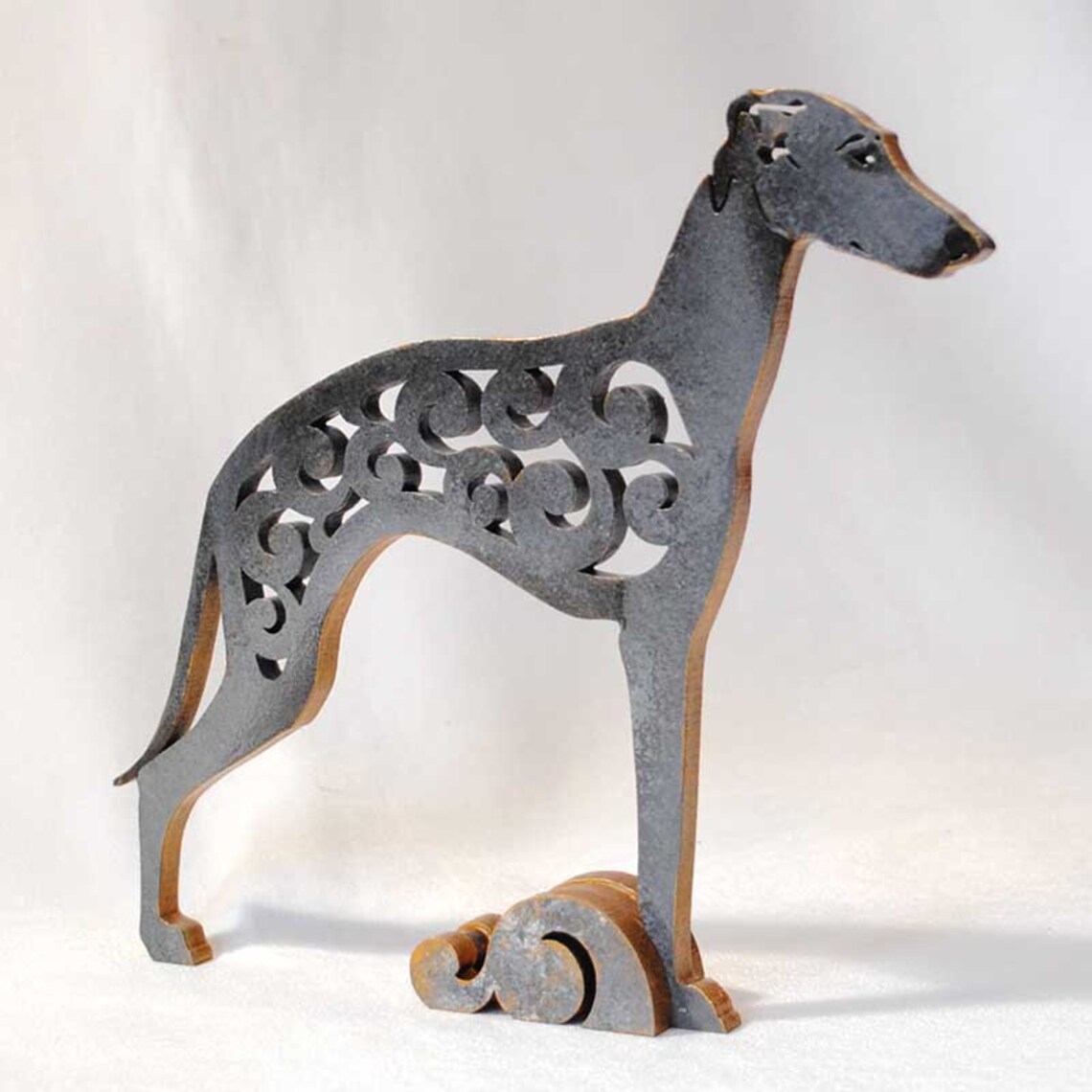 Italian Greyhound Statue Made of Wood MDF Handpainted Etsy