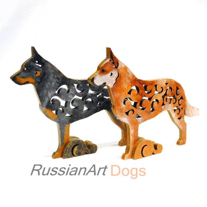 Australian Cattle Dog Heeler figurine dog statue made of Etsy