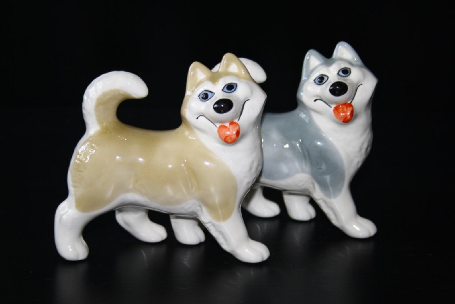 Siberian Husky dog figurine ceramics handmade statuette Etsy