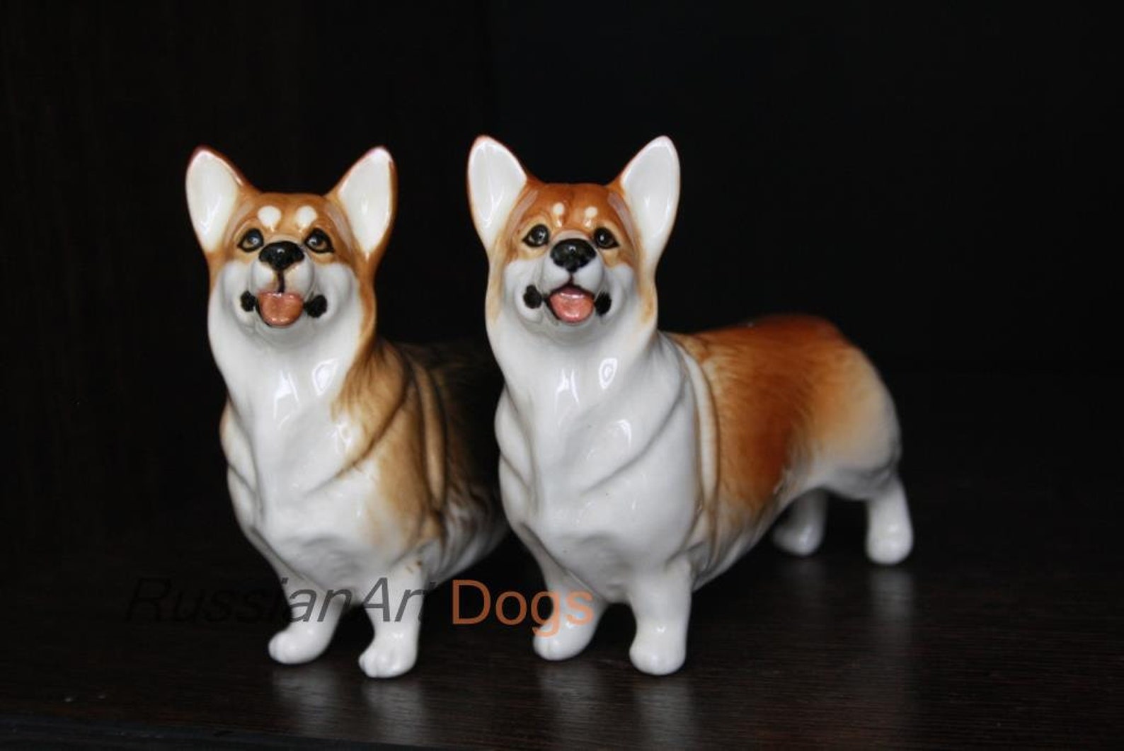 welsh corgi statues