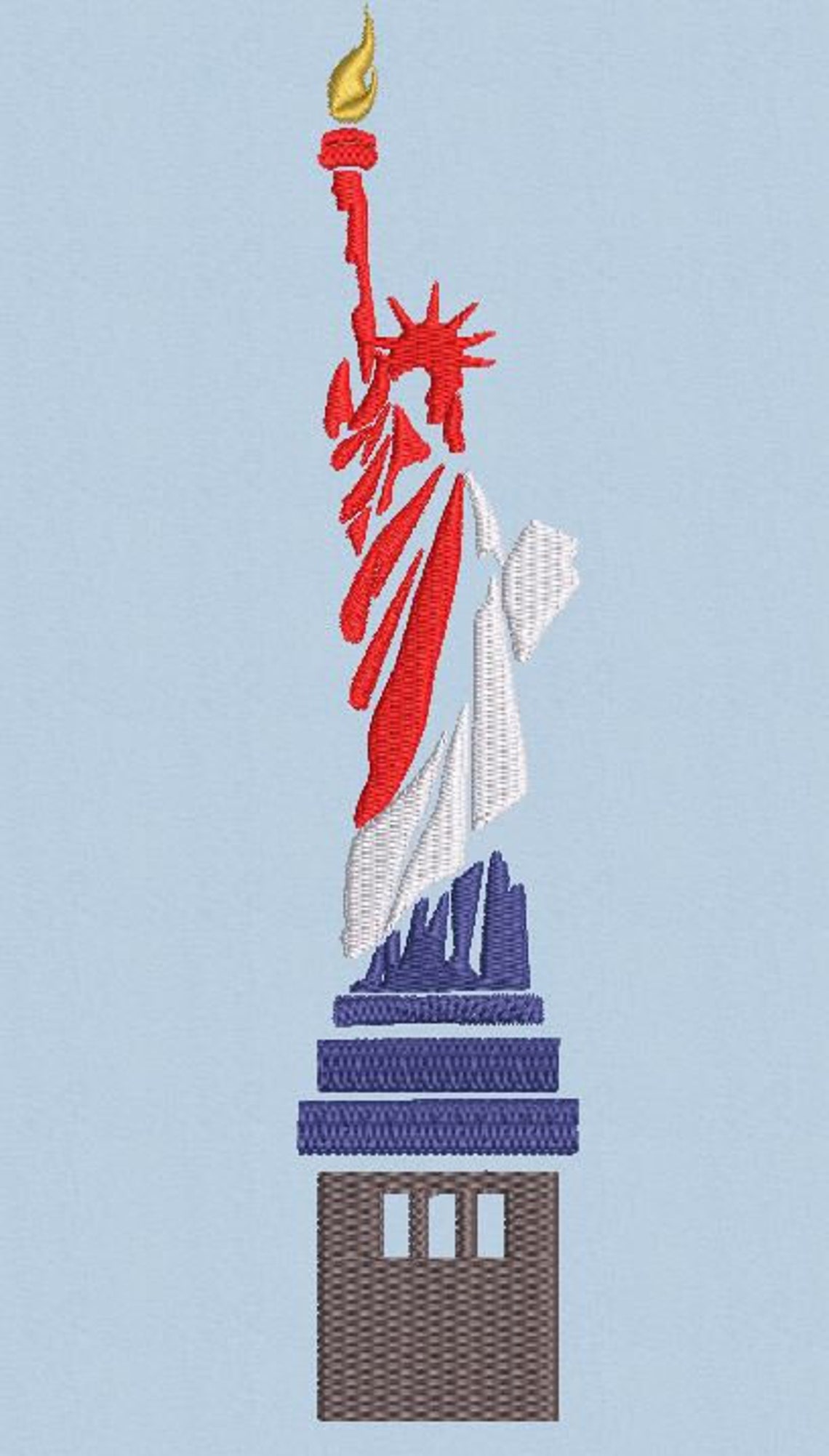 Statue of liberty machine embroidery design patriotic lady  etsy Statue of liberty machine embroidery design patriotic lady  etsy
