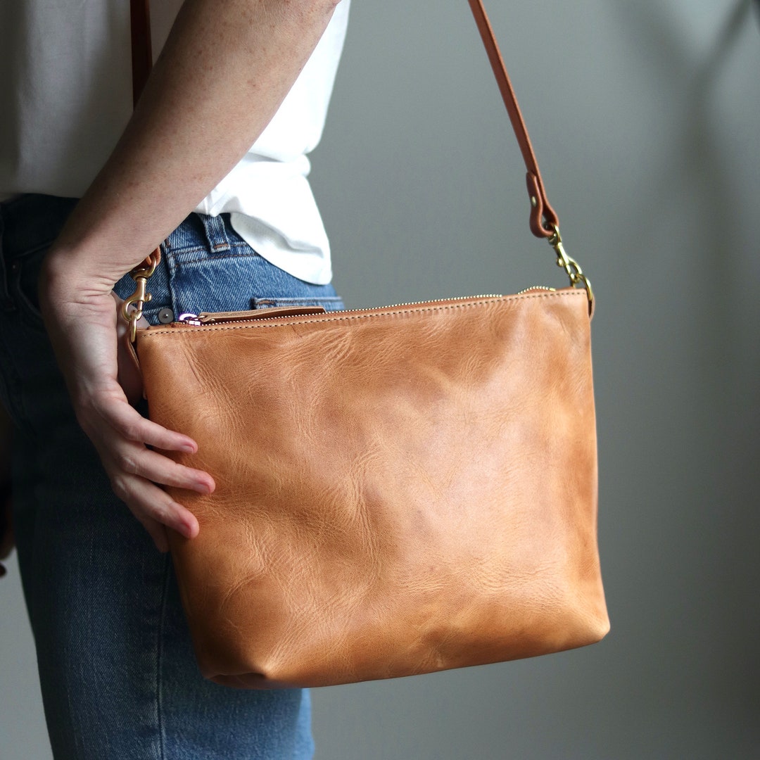 Bryant Leather Cross Body Bag Brown main image 1
