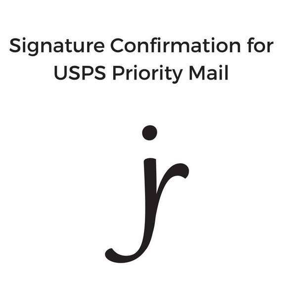 Add Signature Confirmation for USPS Priority Mail to Your Etsy