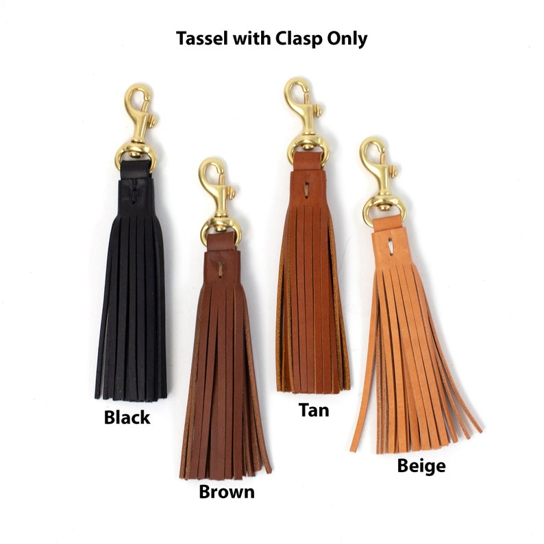 Leather Tassel Keychain Leather Tassel Tassel Keychain Etsy