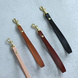 Wristlet de cuero / Cordón de muñeca / Correa de muñeca de cuero / Cordón de profesor / Correa de muñeca para embrague / Llavero de pulsera / Cordón
