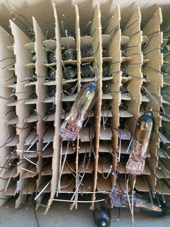 Vintage 1992 Year In-3 Nixie Tube Bulbs 100pcs/lot : Orange Glow Indicators For DIY, Nixie Clock Separator, Etc - Foto 7