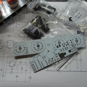 Nixie tube clock kit 2.3 for IN4 (Without tube) with RGB-multicolor backlight