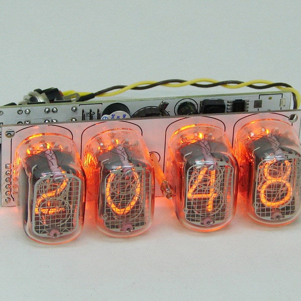 Nixie tube clock (assembled kit) 2.3  witch IN-12 tube amber backlight