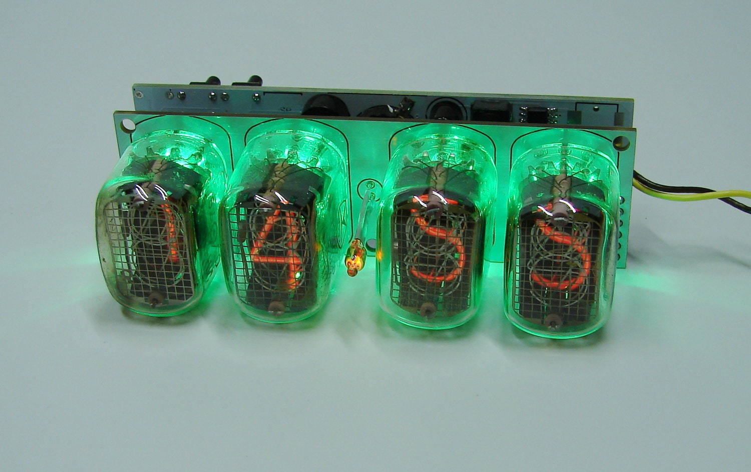 Nixie Tube Clock assembled Kit 2.3 Witch IN12 Tube Green Etsy