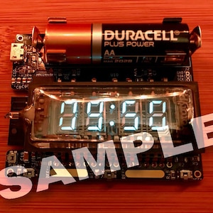VFD tube handwatch. PCB with IVL2-7/5 Indicator