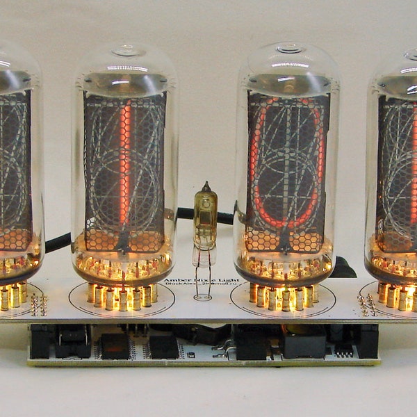 Nixie tube clock (assembled kit) 2.3  witch IN-18 tube RGB backlight