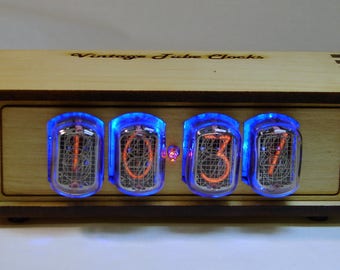 Wood nixie clock - in12 tube