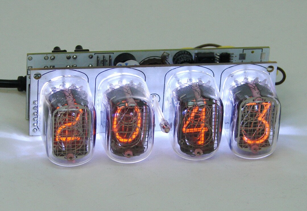 Nixie Tube Clock assembled Kit 2.3 Witch IN12 Tube White Backlight Etsy