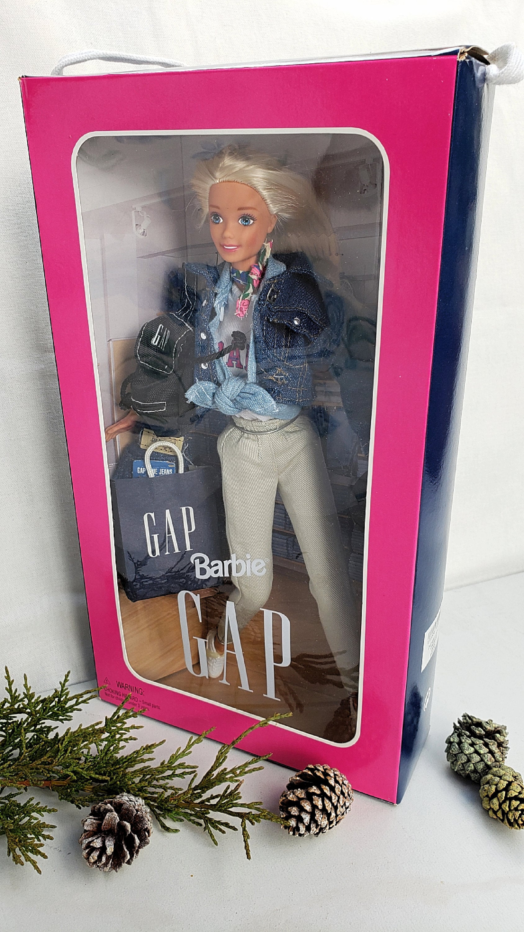 GAP Barbie 1996 special Edition never Removed From Box mattel Doll denim Jacket vintage Toy collectible Fashion Doll nostalgia free Shipping Etsy