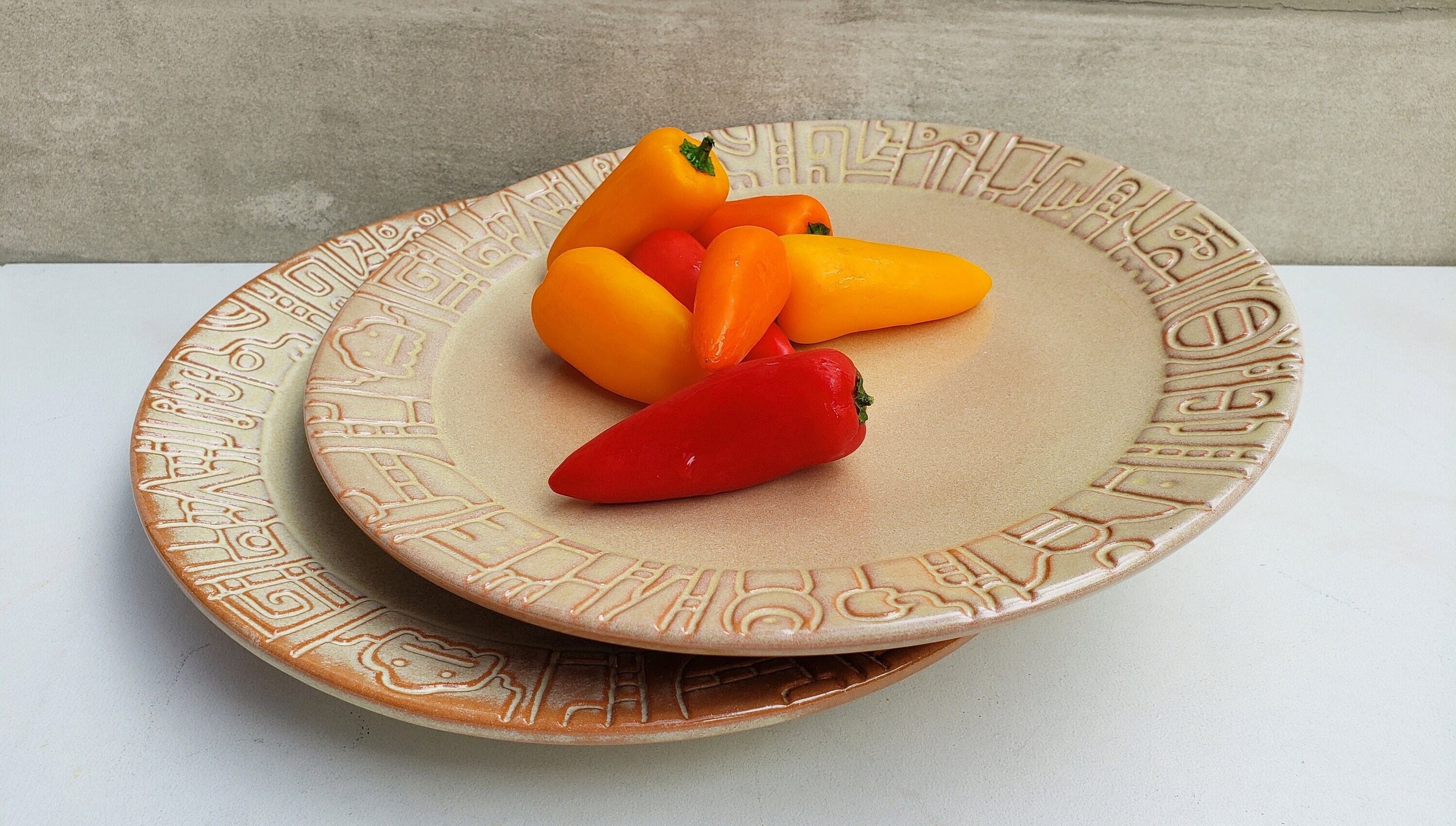 Aztec Dinner Plates - Etsy
