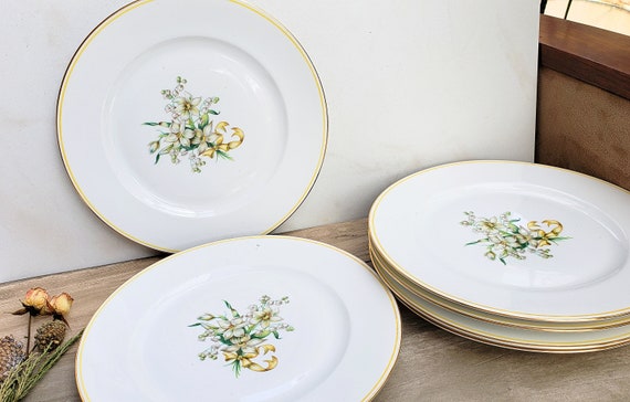 Vintage Set/6pcs Heinrich H&C Selb Bavaria Porcelain 10-1/4