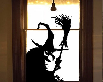 Wicked Witch #11, Wall or Window Decal : Halloween