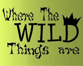 Where the wild things are  #3 - Wall Decal, Children