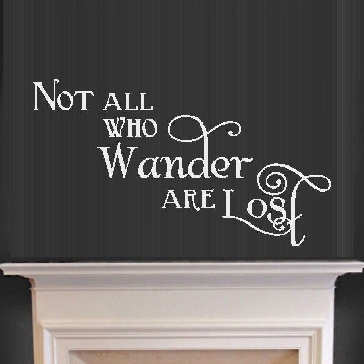 Not All Who Wander Are Lost Wall Decals - Etsy
