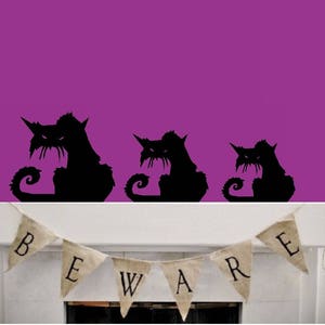 Scary CAT #2 Wall or Window Decal : Halloween - Etsy