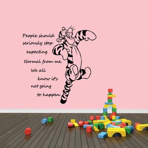 People should seriosly stop expecting normal from me~ Popular Characters, Wall Decal