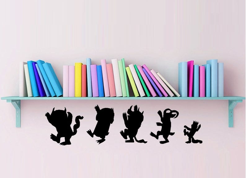 Where the Wild Things Are Wall Decal Children Etsy