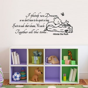 I Think we dream..... Popular Characters, Words & Phrases, Wall Decals image 1