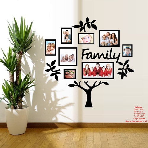 Family Tree Vinyl Wall Sticker Decal A Etsy