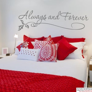 Alway&#39;s and Forever with leafs ~ Wall or Window Decal