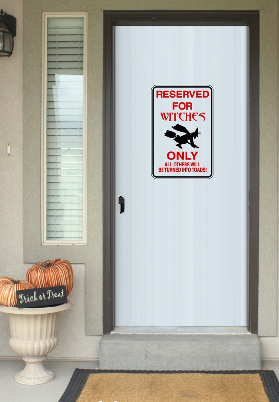 Reserved For Witches Only Sign Wall Or Window Decal Etsy
