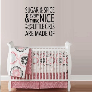 Sugar and Spice (Children) Wall or window decal