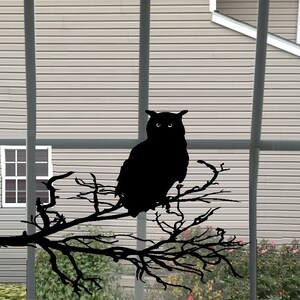 Happy Halloween #2 - or Owls with Branches Wall or Window Decal Owl/branch facing Rt