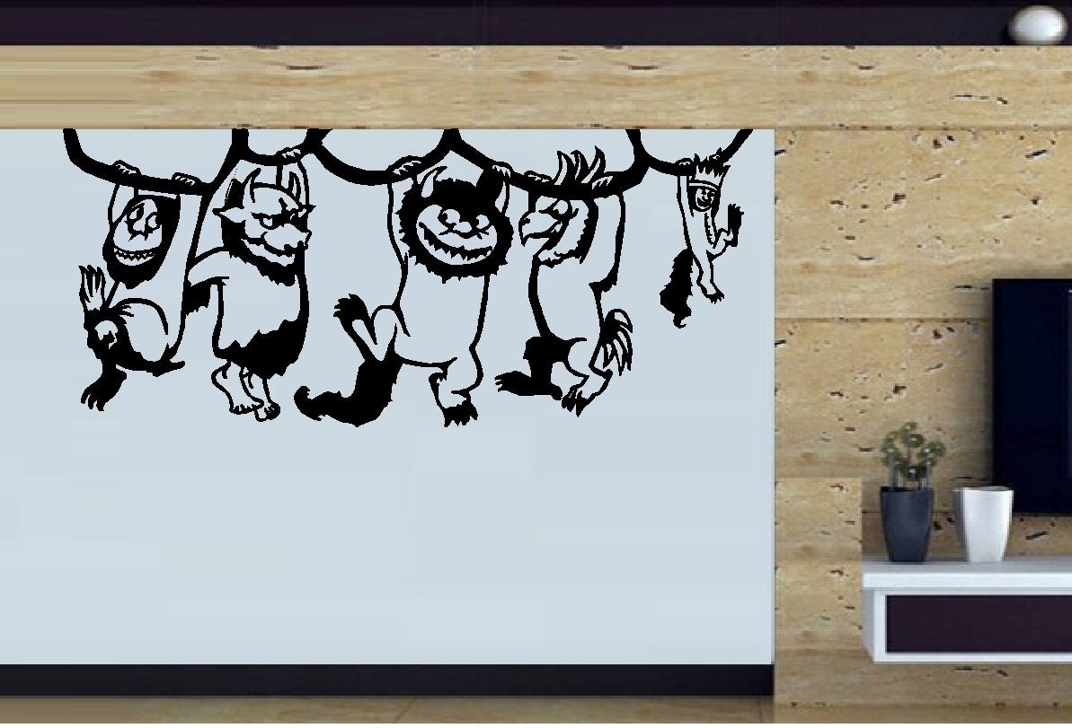 Where the Wild Things Are 2 Wall Decal Children Etsy