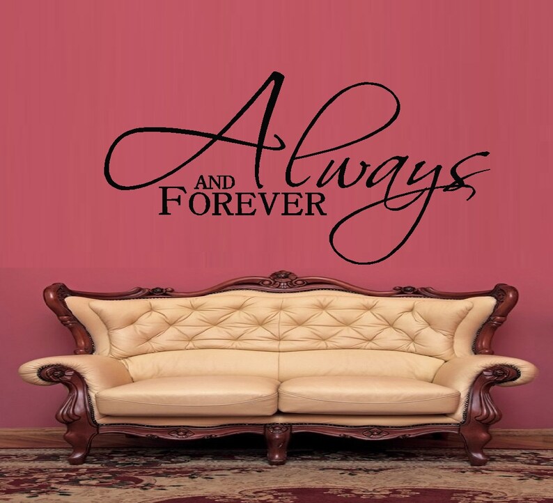 Always and Forever Wall or Window Decal Etsy