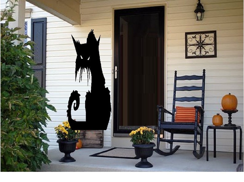 Scary CAT 2 Wall or Window Decal : Halloween | Etsy