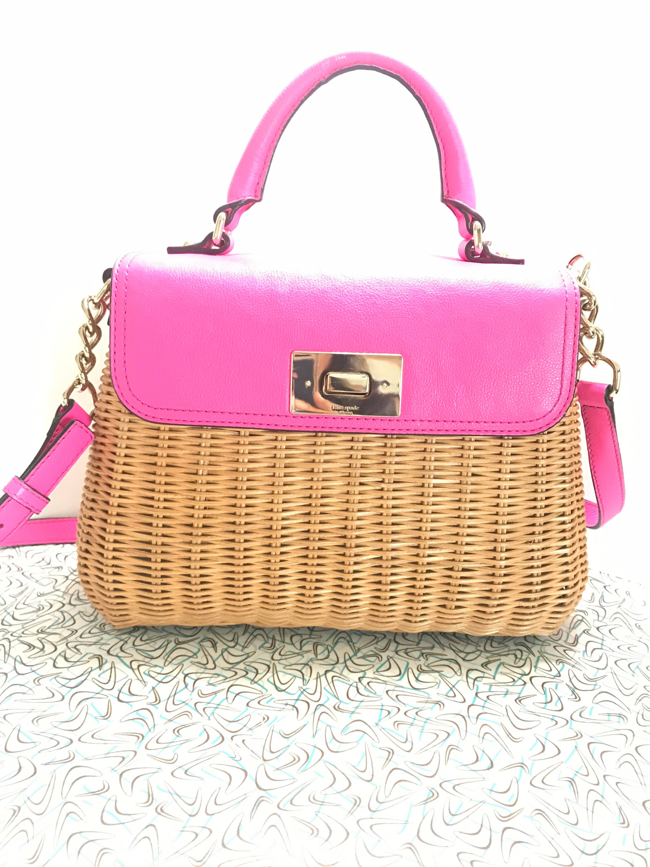 Lovely Unique Basket Style Kate Spade Hand Bag Purse Etsy