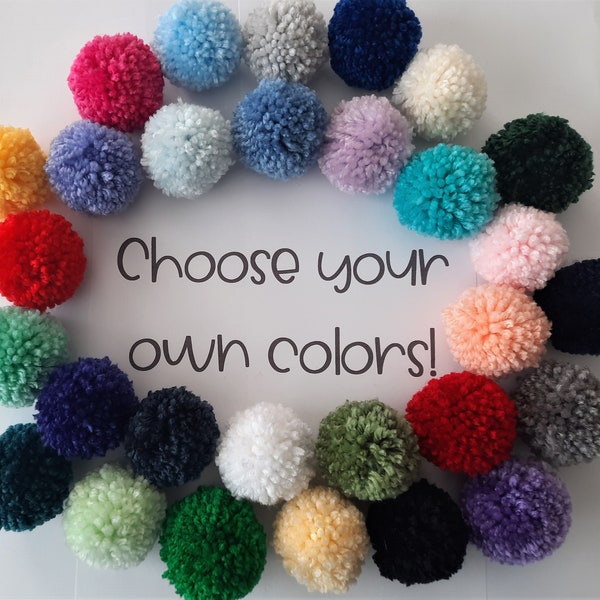 Yarn Pom Poms Etsy