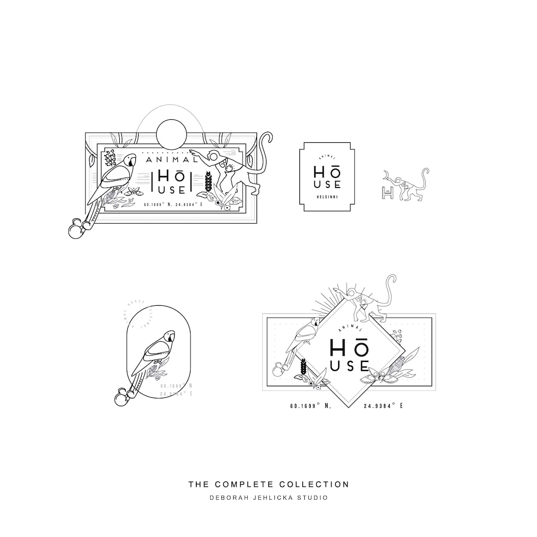 FULL SET Animal House Logo Featuring Watermarks and Sub Marks Exotic