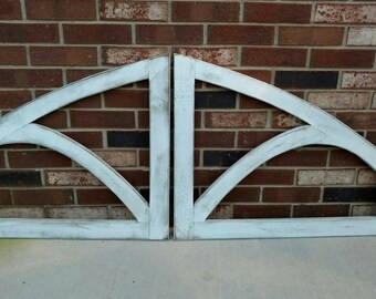 Dual Arched Decorative Wall Hangings Pair - Large