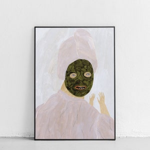 Beauty Mask digital print image 1