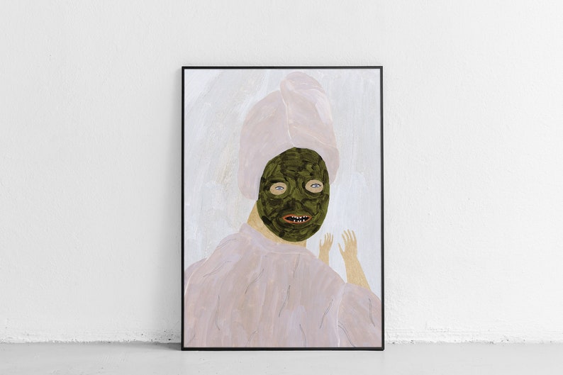 Beauty Mask digital print image 1